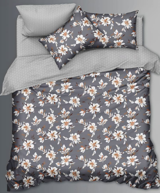 Moon Drape Quilt Bedding Set (4 Pcs) – Midnight Blossom