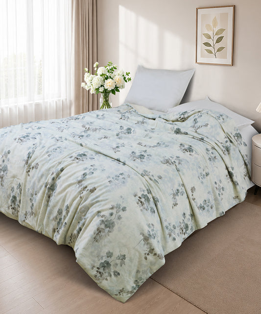 Linen Cotton Dohar – Misty Bloom