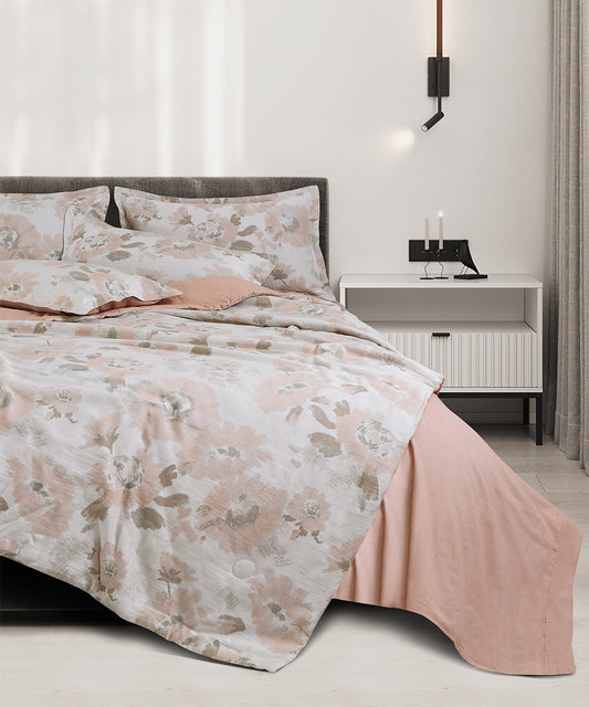 Maison Linen Bedding – Blush Petals