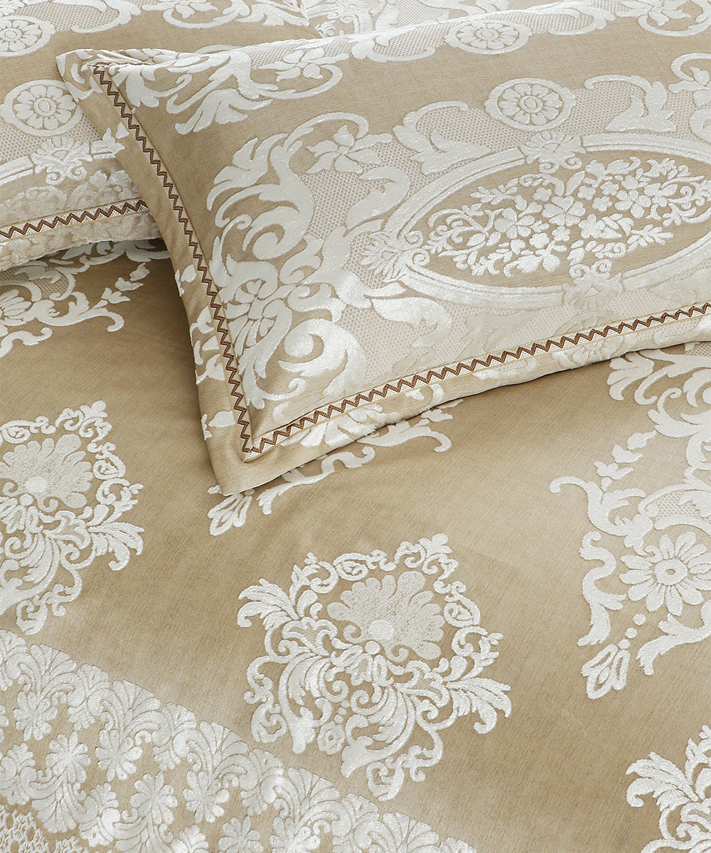 Aurelia Champagne Ivory Bedcover