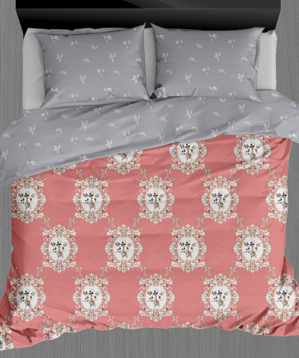 Vintage Reversible Quilt (2 Designs in 1) – Blush Royale
