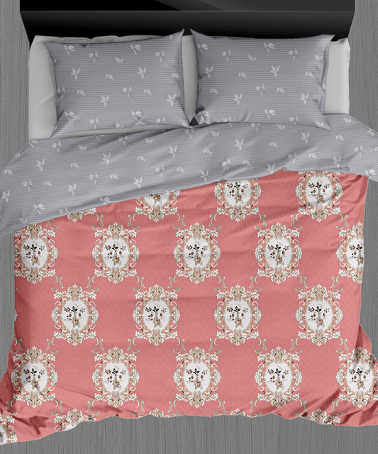 Vintage Reversible Quilt (2 Designs in 1) – Blush Royale