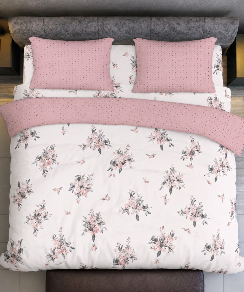 Moon Drape Quilt Bedding Set (4 Pcs) – Rose Bouquet