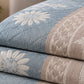 Slate Sunflower Stripe Linen Cotton Dohar
