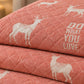Blush Reindeer Linen Cotton Dohar