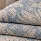 Slate Palm Frond Linen Cotton Dohar
