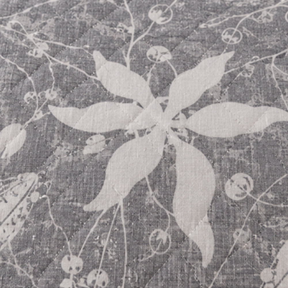 Slate Star Magnolia Linen Cotton Dohar