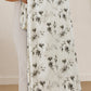 Linen Cotton Dohar – Charcoal Blossom