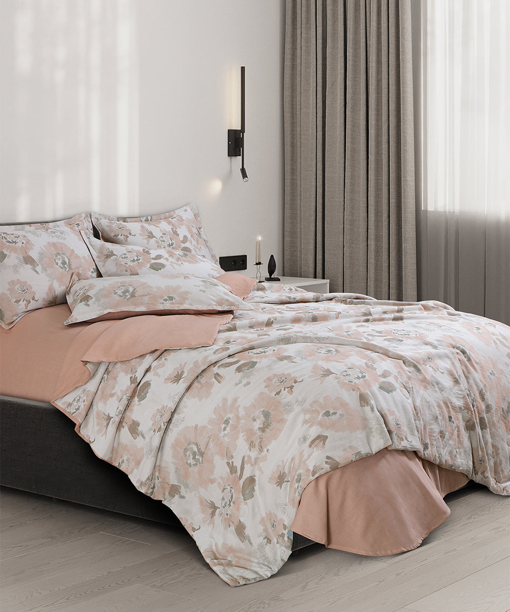 Maison Linen Bedding – Blush Petals