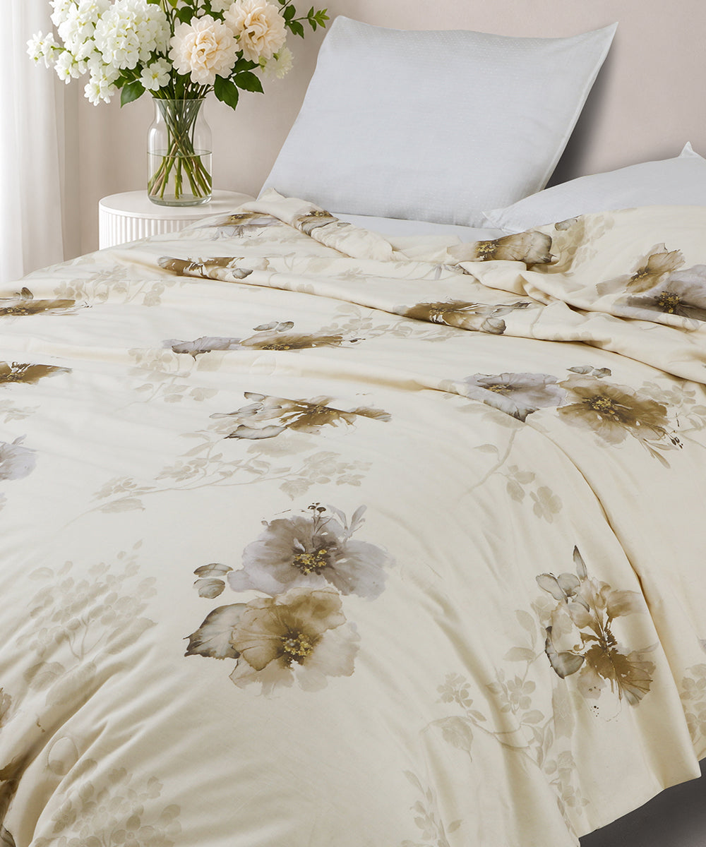 Linen Cotton Dohar – Autumn Bloom