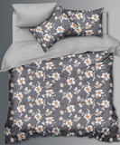 Moon Drape Quilt Bedding Set (4 Pcs) – Midnight Blossom