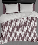 Vintage Reversible Quilt  (2 Designs in 1) – Mocha Maze