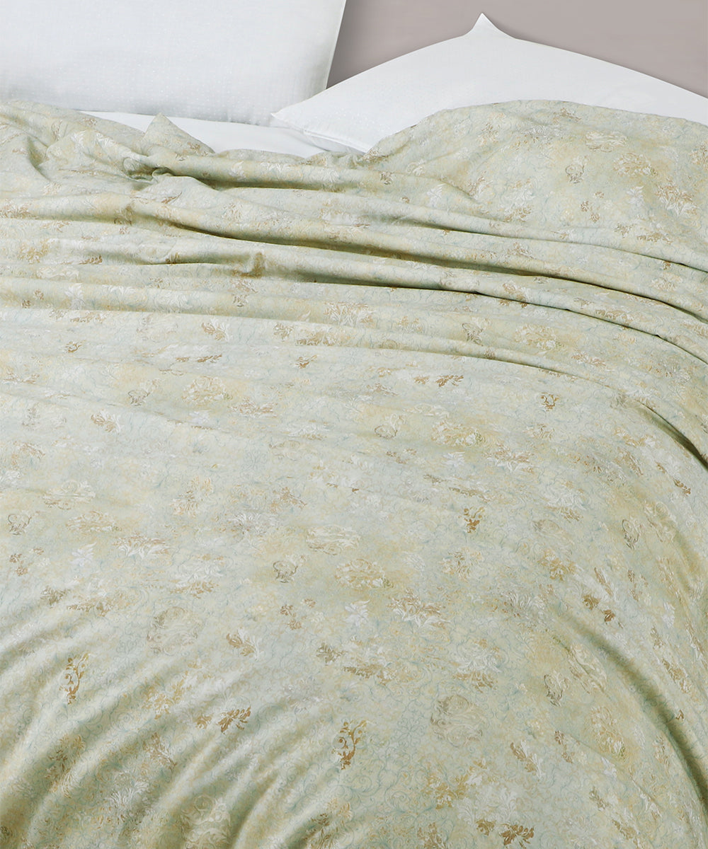 Linen Cotton Dohar – Sage Bloom
