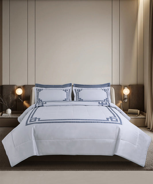 600 Thread Count Imperial Maze – Slate Blue