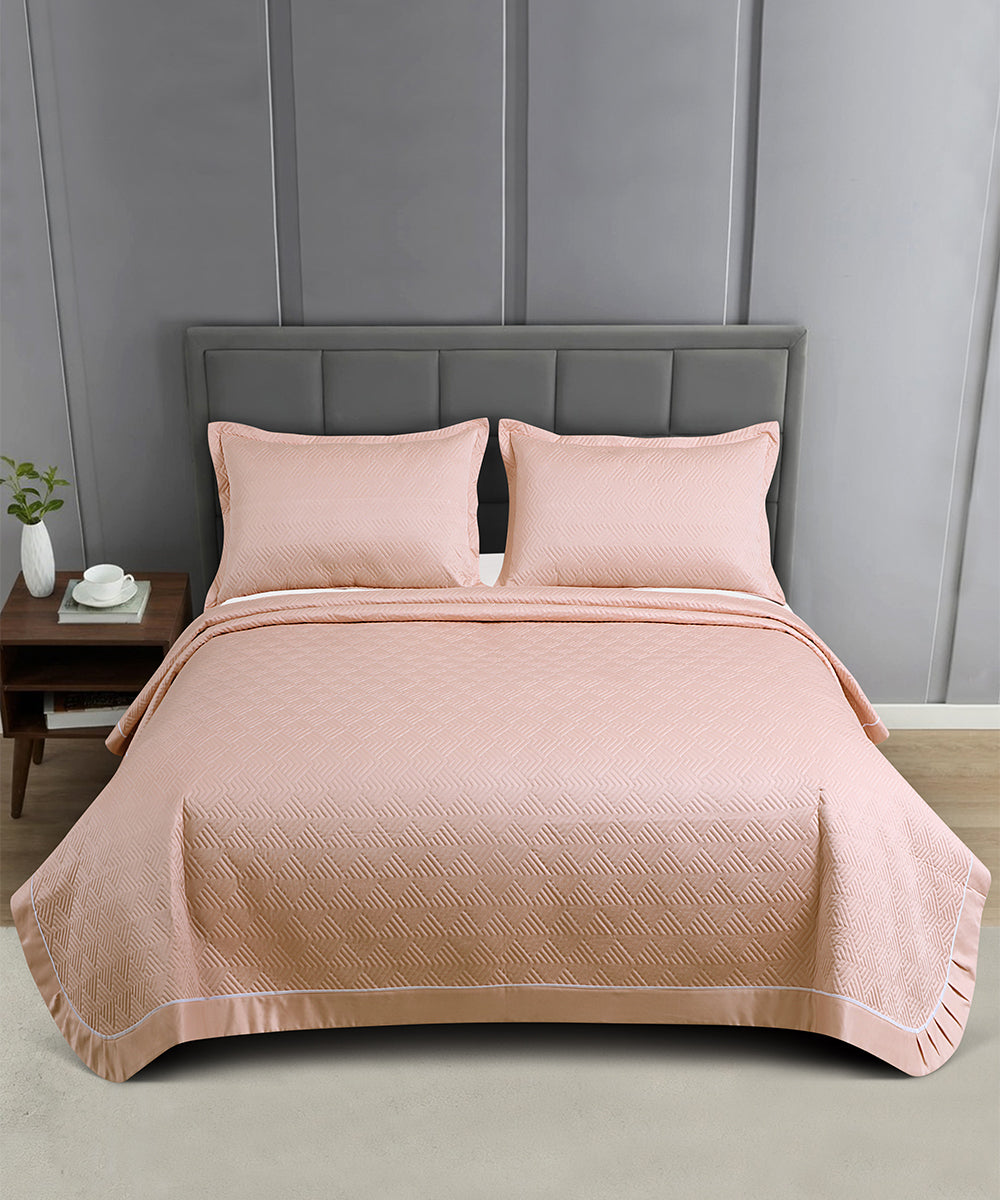 Elegance Bedcover Collection – Soft Peach