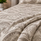 Oatmeal Filigree Scroll Linen Cotton Dohar
