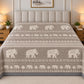 Taupe Royal Tusker Linen Cotton Dohar