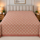Blush Ogee Medallion Linen Cotton Dohar