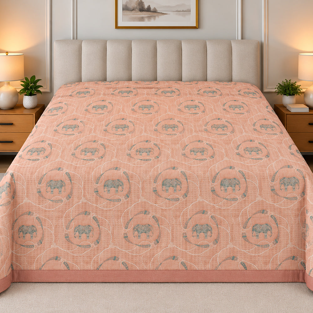 Gaja Blush Heritage Linen Cotton Dohar