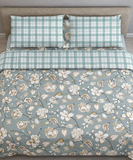 Vintage Reversible Quilt (2 Designs in 1) – Misty Bloom