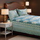 Aurelia Aqua Sage Lace Bedcover