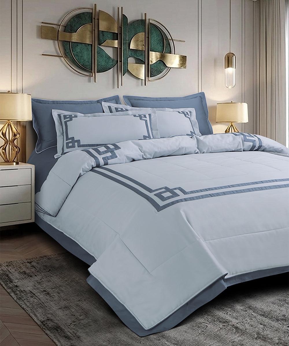 600 Thread Count Imperial Maze – Slate Blue