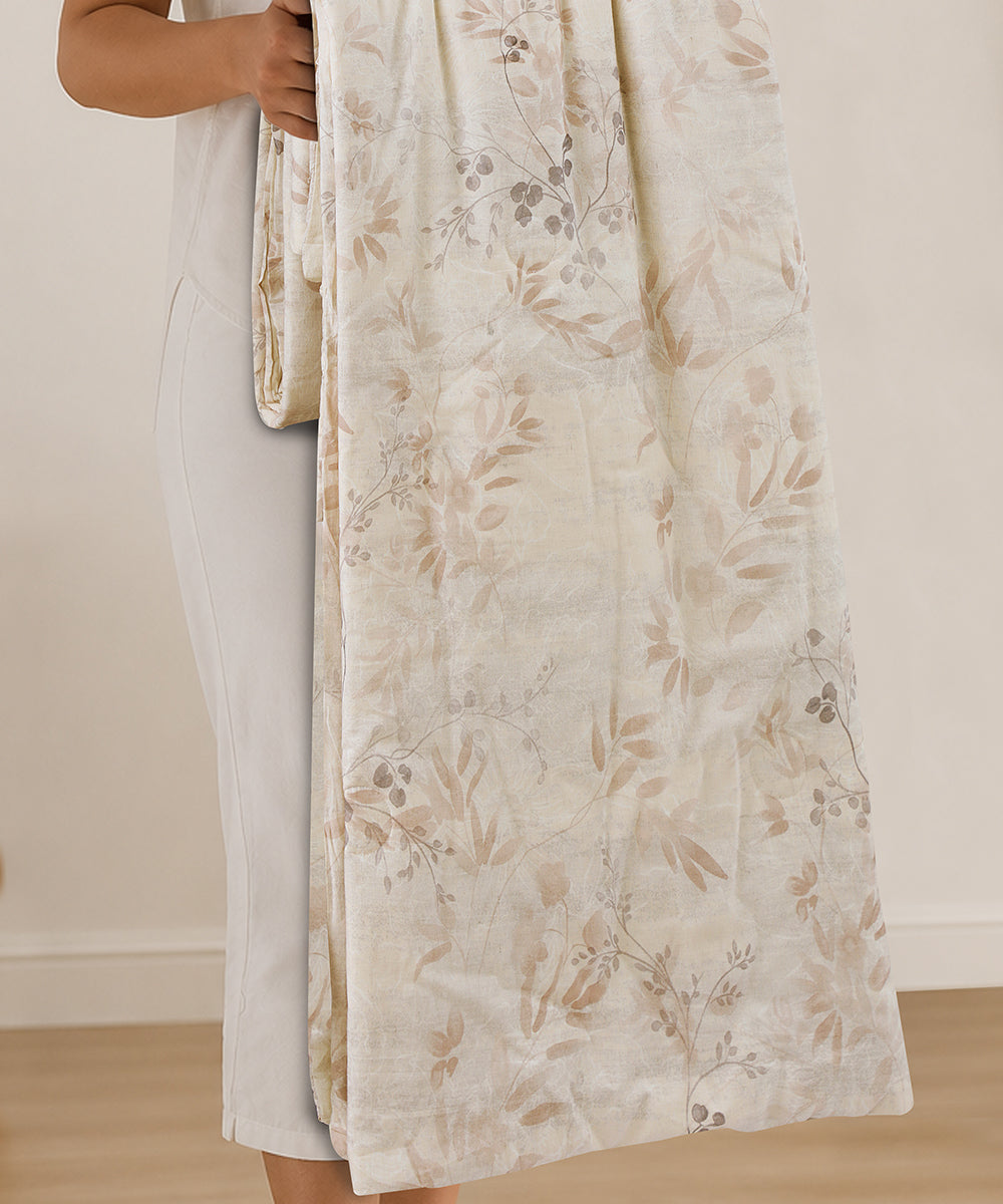 Linen Cotton Dohar – Blush Whisper