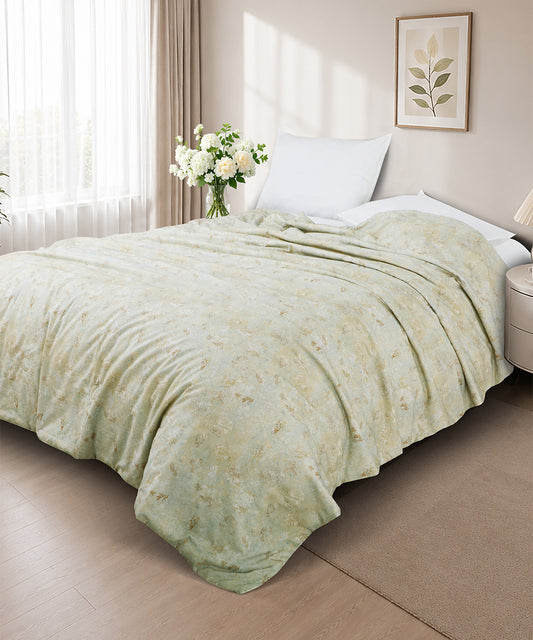 Linen Cotton Dohar – Sage Bloom