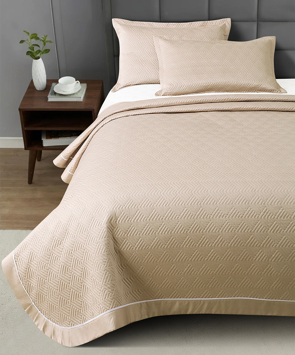 Elegance Bedcover Collection – Sand Beige