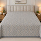Slate Interlocking Ogee Linen Cotton Dohar