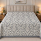 Slate Acanthus Linen Cotton Dohar