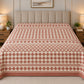 Blush Harlequin Check Linen Cotton Dohar