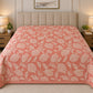 Blush Botanical Leaf Linen Cotton Dohar