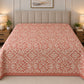Blush Baroque Trellis Linen Cotton Dohar