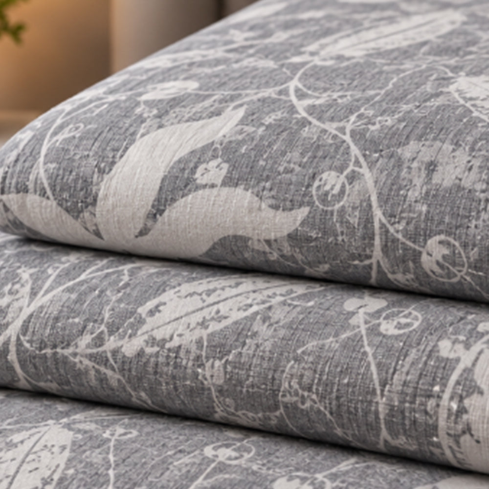 Slate Star Magnolia Linen Cotton Dohar