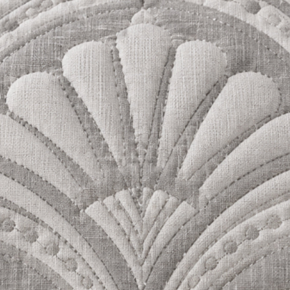 Slate Deco Fan Linen Cotton Dohar