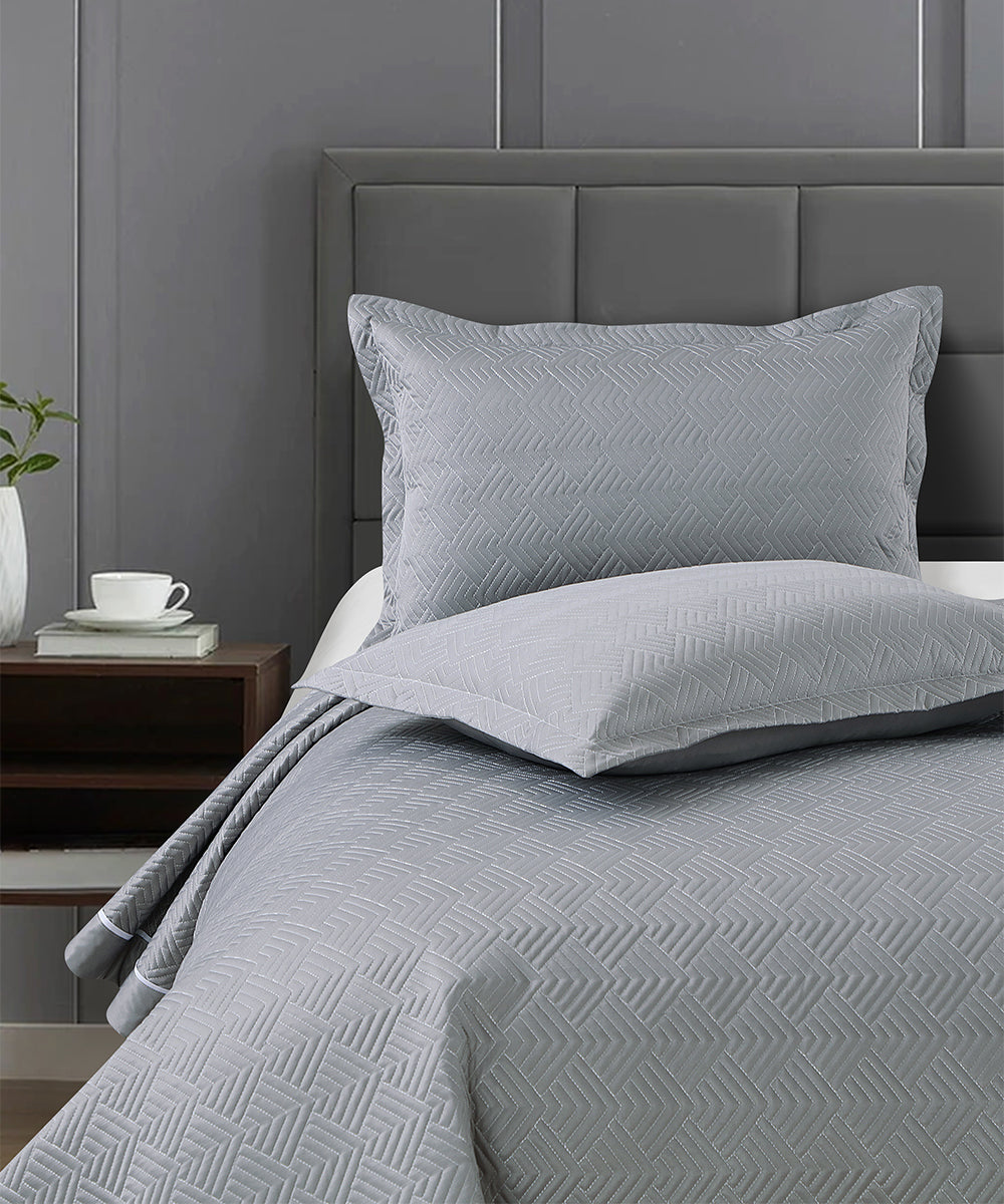 Elegance Bedcover Collection – Mist Grey