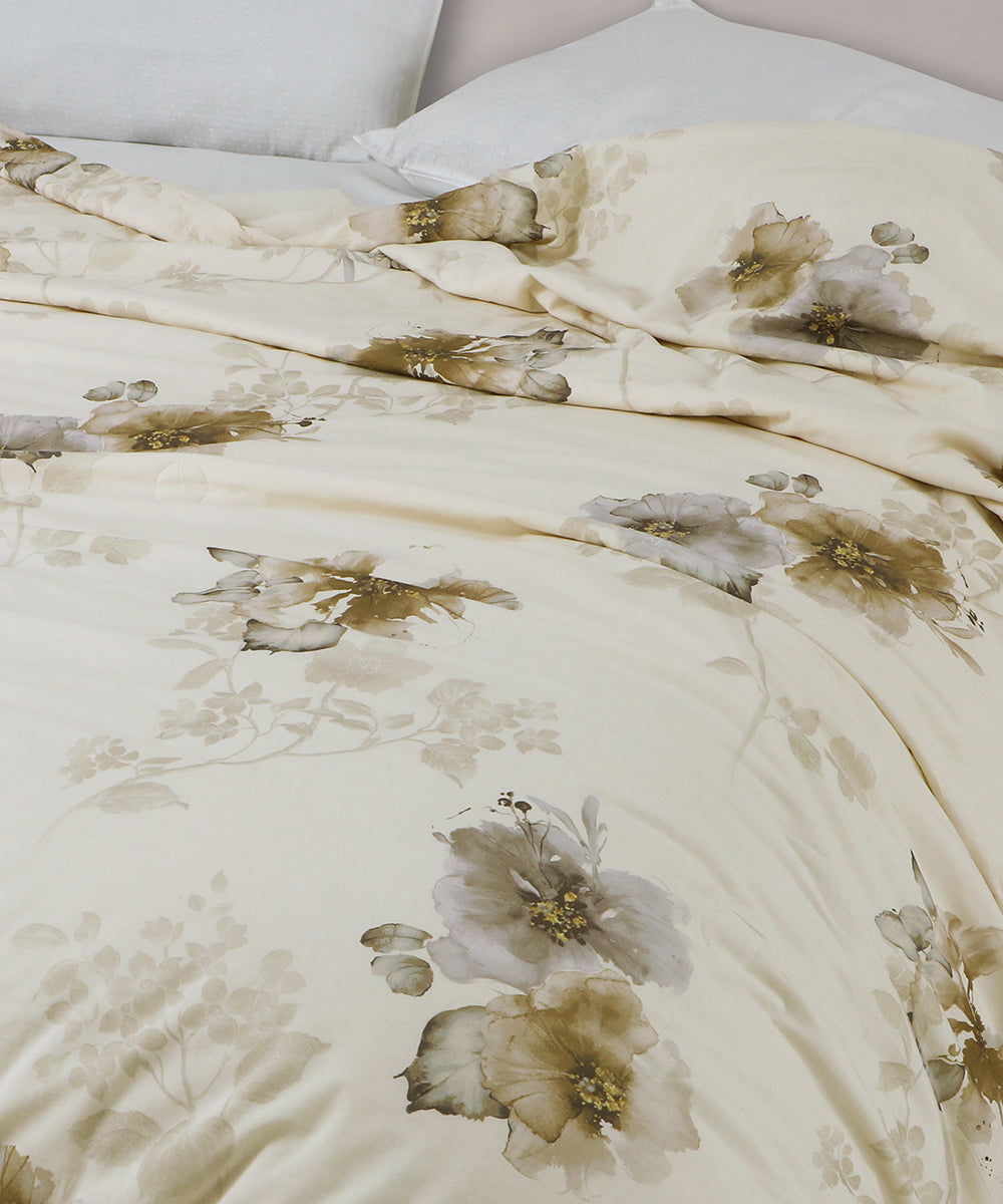 Linen Cotton Dohar – Autumn Bloom
