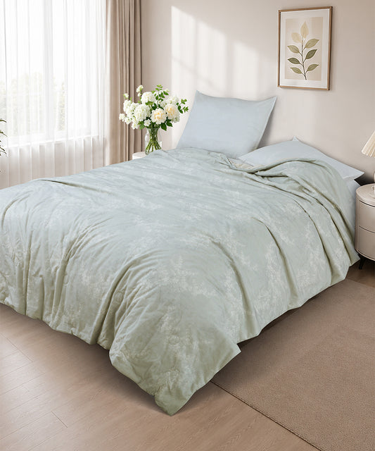 Linen Cotton Dohar – Aqua Whisper