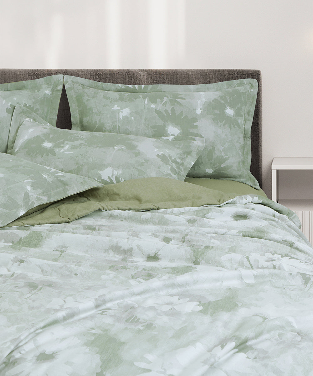 Maison Linen Bedding – Sage Bloom