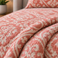 Blush Baroque Trellis Linen Cotton Dohar