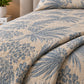 Slate Coastal Palm Linen Cotton Dohar
