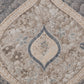 Slate Ogee Medallion Linen Cotton Dohar