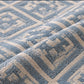 Slate Greek Key Linen Cotton Dohar