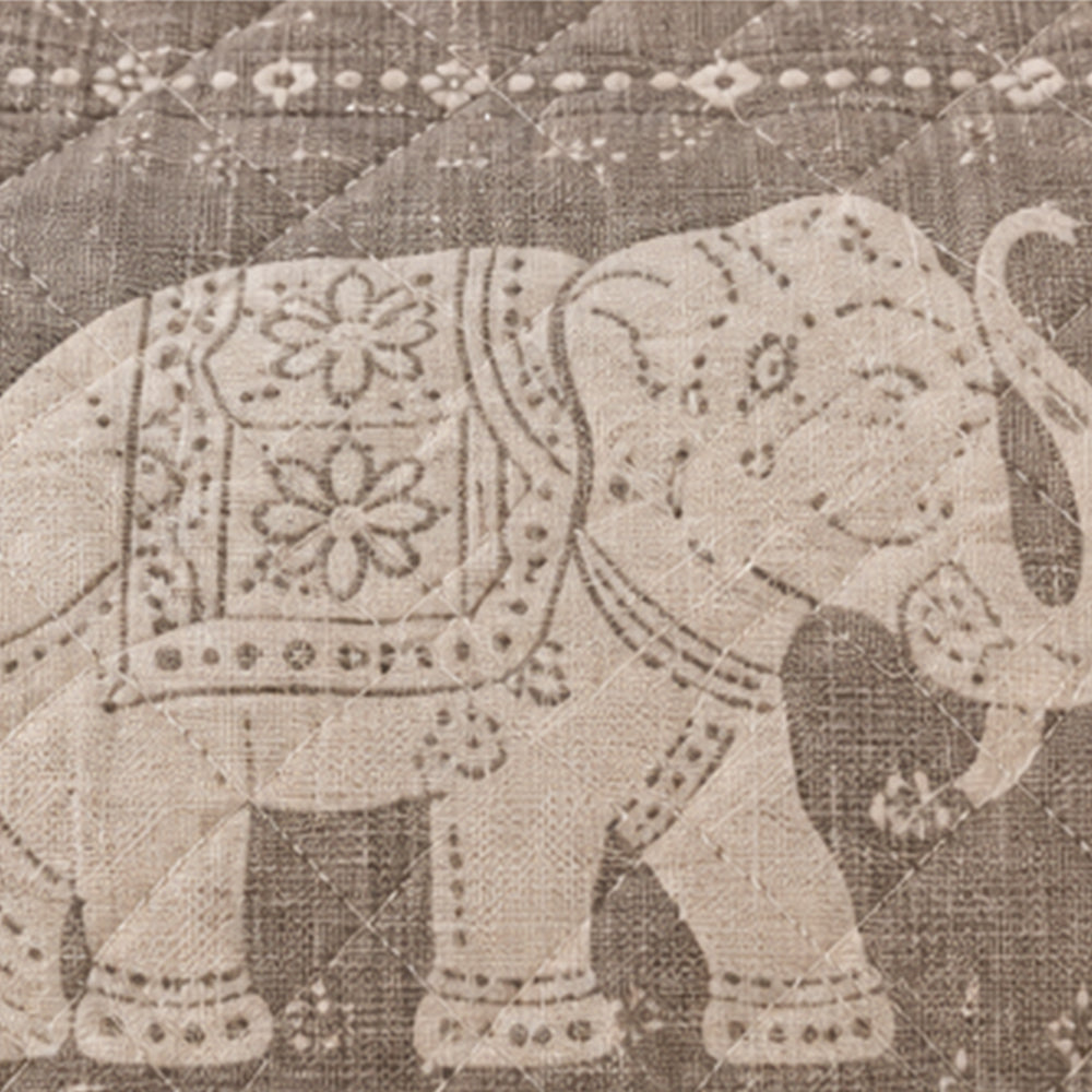 Taupe Royal Tusker Linen Cotton Dohar