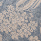 Slate Palm Frond Linen Cotton Dohar