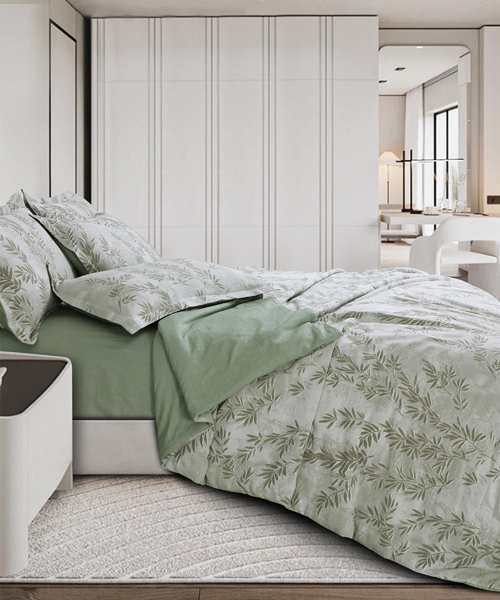 Maison Linen Bedding – Sage Leaf