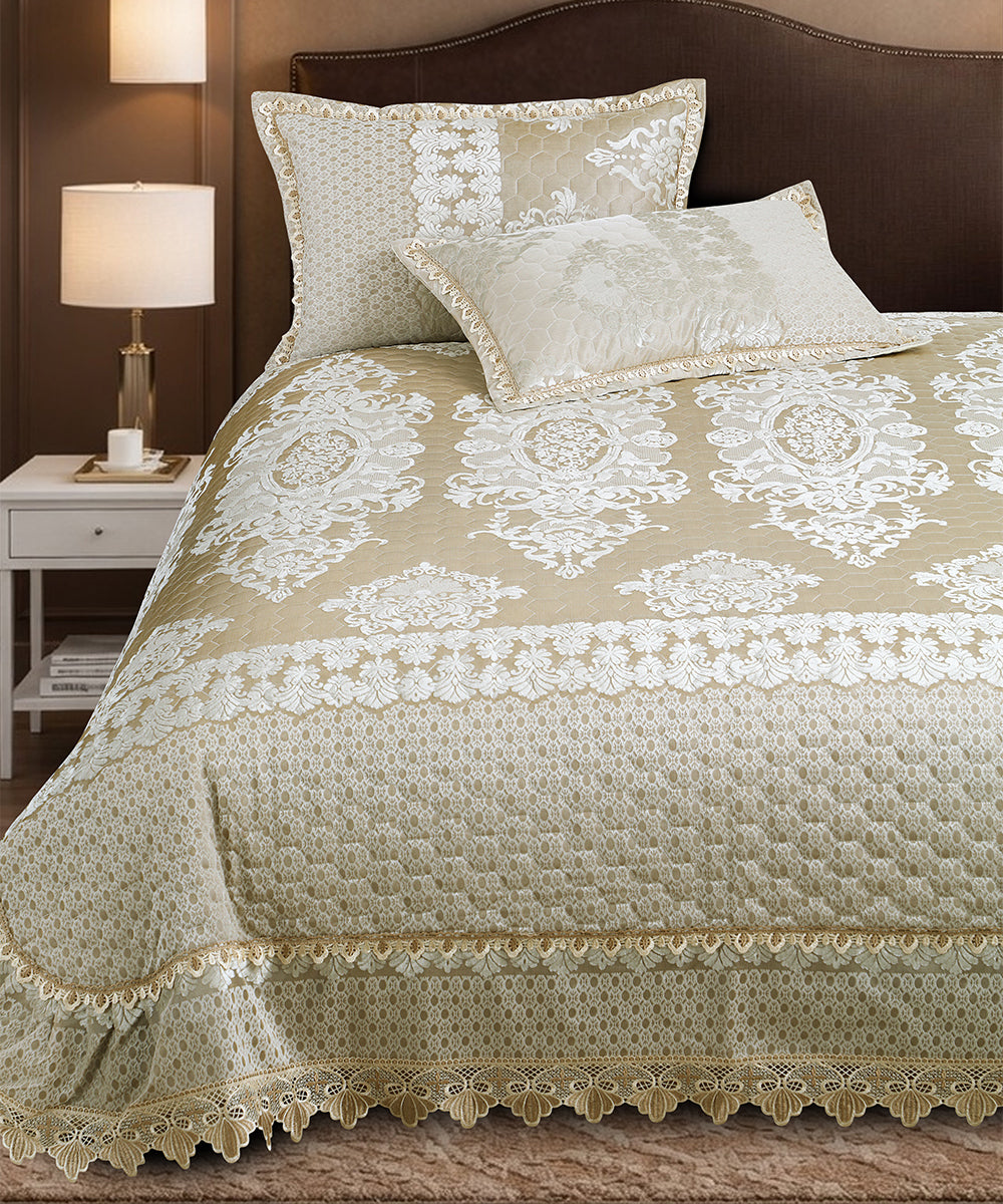 Verona Champagne Ivory Bedcover