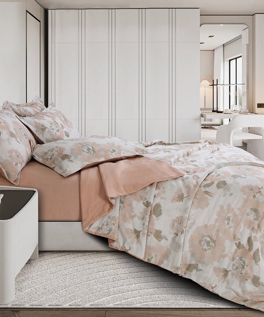 Maison Linen Bedding – Blush Petals