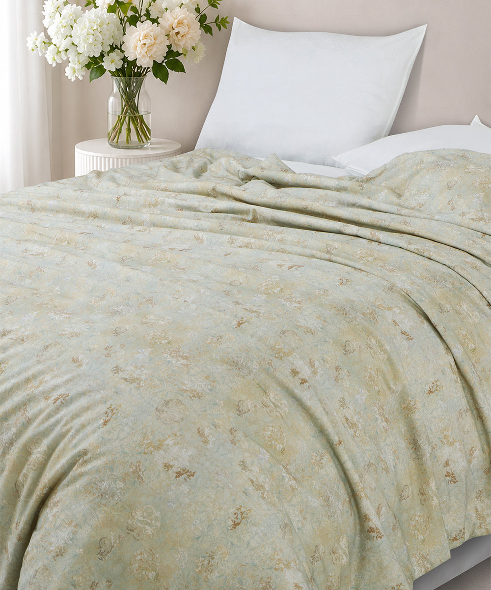 Linen Cotton Dohar – Sage Bloom